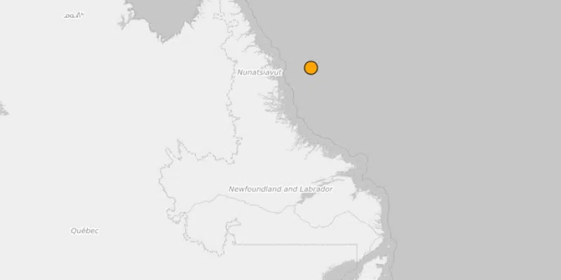 Earthquake Shakes Seafloor Off Labrador Coast