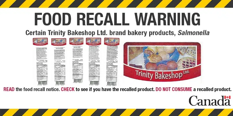 Trinity Bakeshop Issues Voluntary Recall of Products Linked to Recalled Eggs