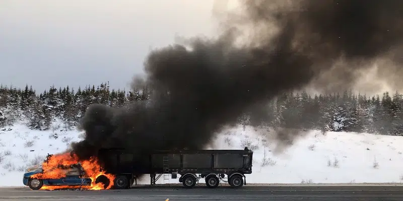 TCH Near Foxtrap Weigh Scales Reopens Following Tractor Trailer Fire