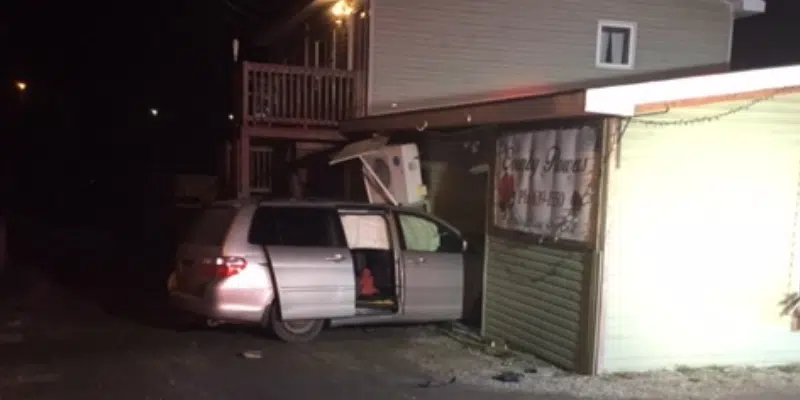 Accident in Corner Brook Ends with Vehicle Lodged Inside of Business