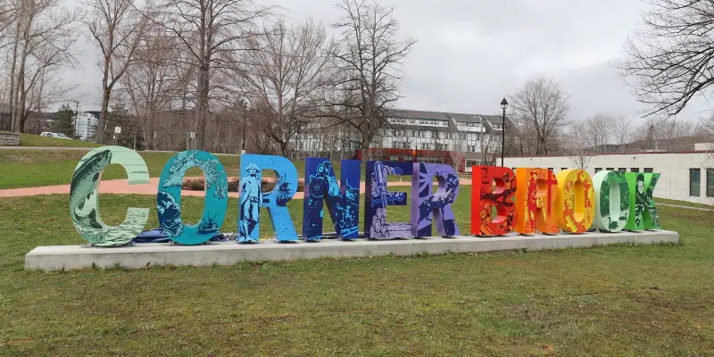 City of Corner Brook Unveils Colourful New City Sign