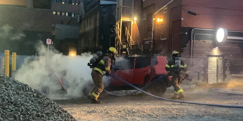 VIDEO: No Injuries Following Vehicle Fire in Downtown St. John's