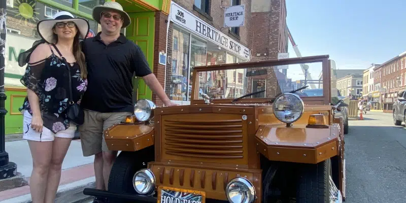 Owner of Unique Hand-Built Wooden Vehicle Turns Heads on Downtown Drive