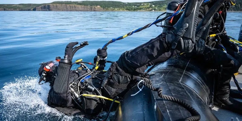 Armed Forces Divers Removing Unexploded Ordnance From Around Bell Island