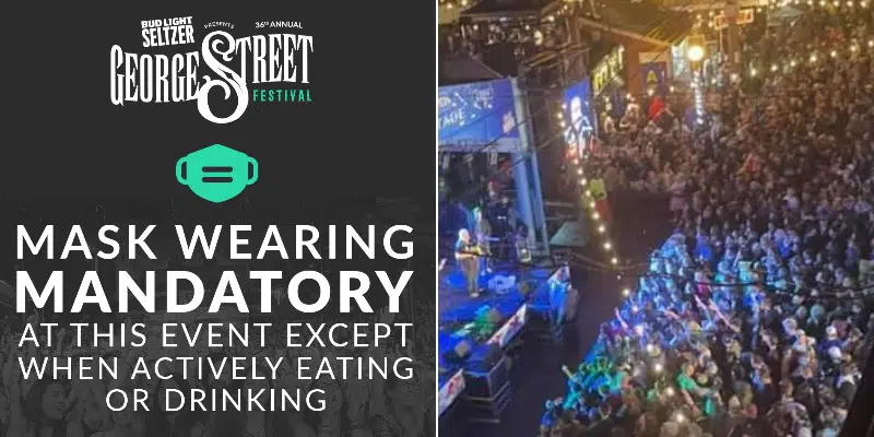 George Street Festival Implements Mandatory Masks for Final Night