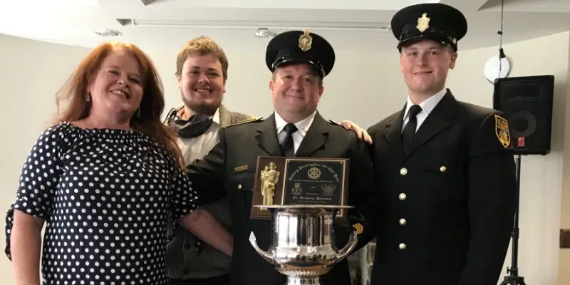 St. John's Rotary Club Names Greg Parsons Firefighter of the Year