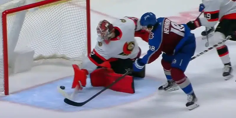 Newhook Scores Game-Winning Goal Against Ottawa Senators