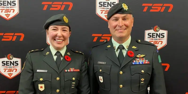 Labradorian Canadian Forces Member Honoured at Ottawa Senators Game