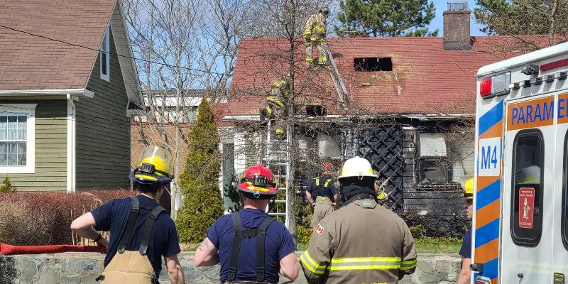 SJRFD Douse Centre City St. John's House Fire