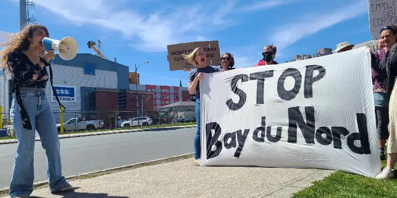 Protestors Hold Demonstration Against Bay du Nord Project