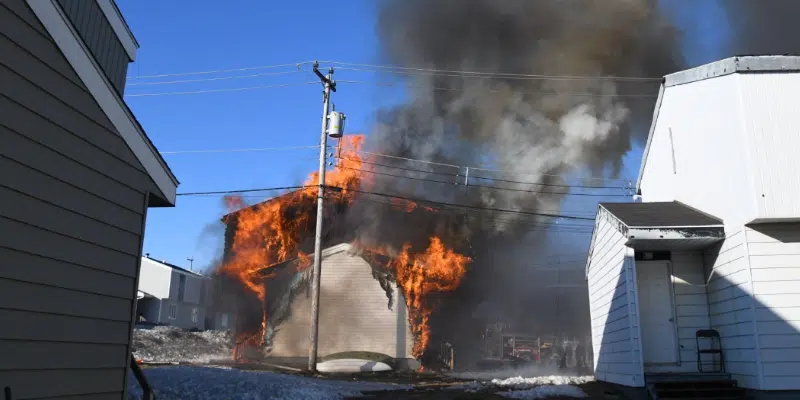 Fire Destroys Duplex in Labrador City