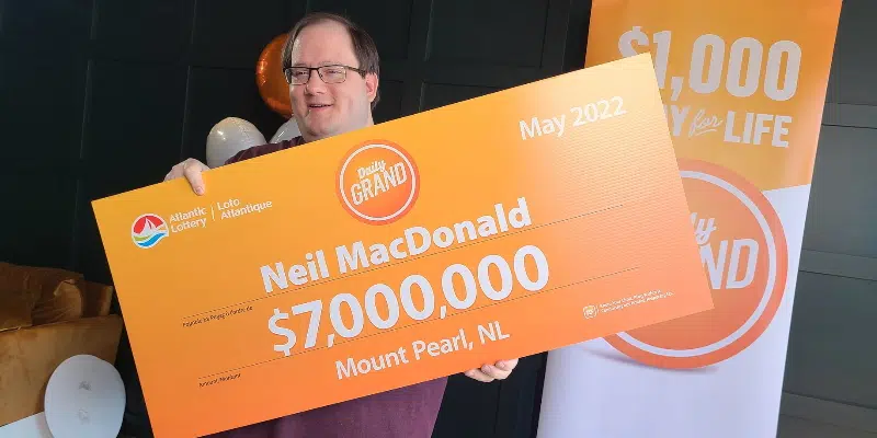 Mount Pearl Resident Wins $7 Million Daily Grand Lottery Prize