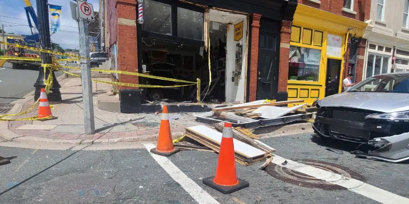 Vehicle Crashes into Fogtown Barber Shop -- Again