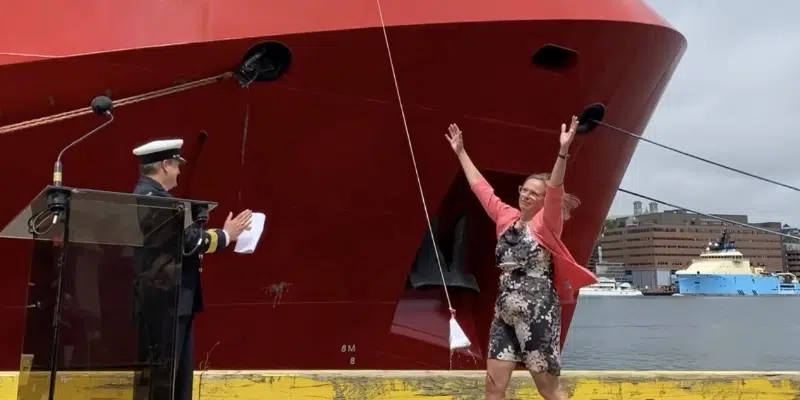 Coast Guard Vessel Formally Dedicated in St, John's Harbour Ceremony