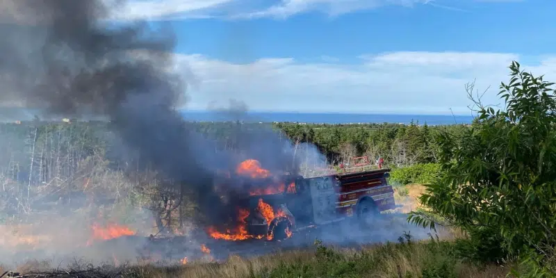 Pumper Truck Blows Up While Fighting Several Fires on Bell Island