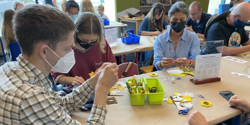 The Rooms Marks Ukrainian Independence Day with Sunflower-Making Event