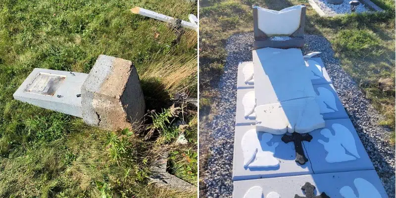 RCMP Investigating Damage to Headstones in Flat Bay