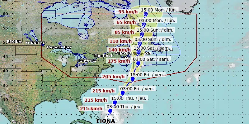 Canadian Hurricane Centre to Provide Update on Fiona