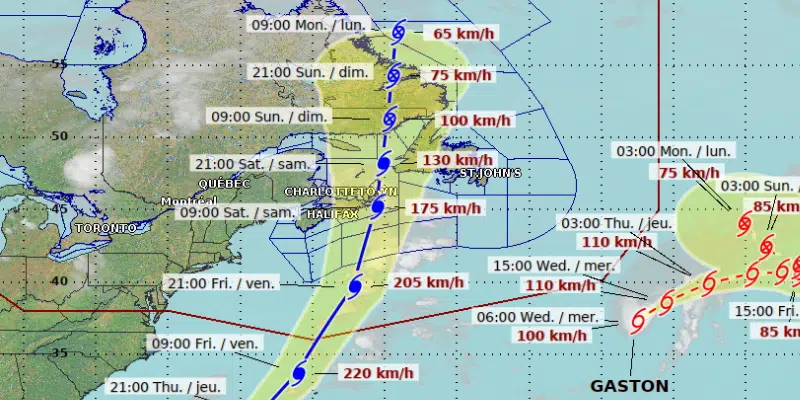 Western Newfoundland to Bear the Brunt of Hurricane Fiona