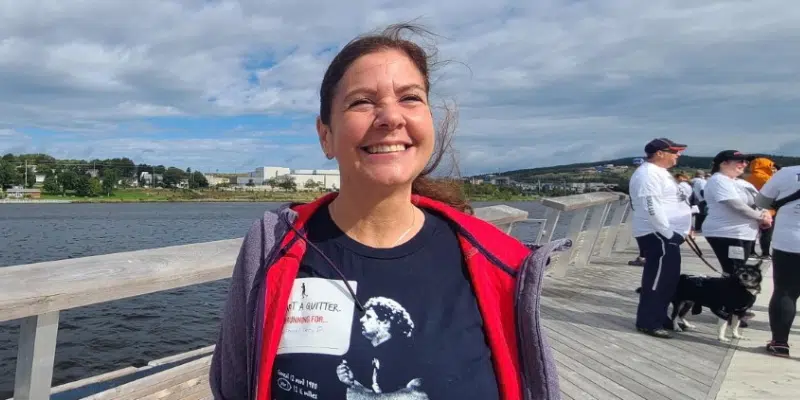 Quebec Woman Stops at Mile 0 as Part of Terry Fox Marathon