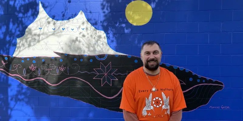 Mi'kmaq Artist Transforms MUN Art Wall into Reconciliation Mural