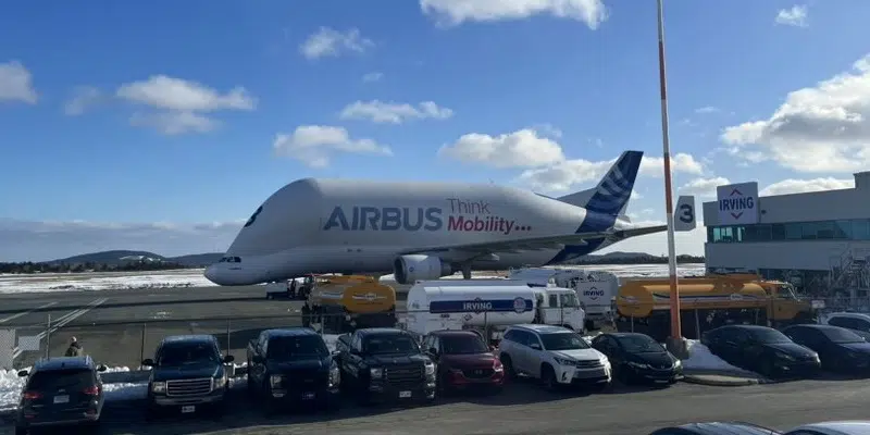 Airbus Beluga Aircraft Lands at YYT