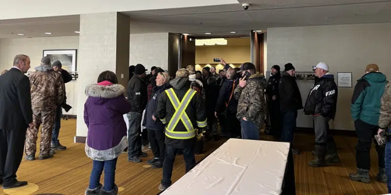 Protesting Crab Harvesters Gather at Sheraton Hotel