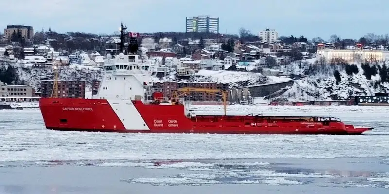 Coast Guard Conducting Icebreaking in St. Anthony