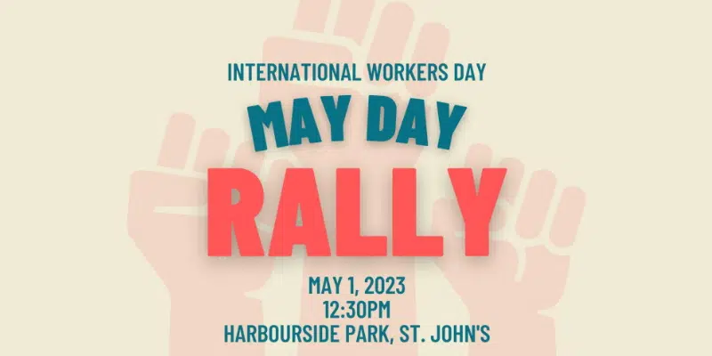 Rally in Downtown St. John's to Mark International Workers' Day