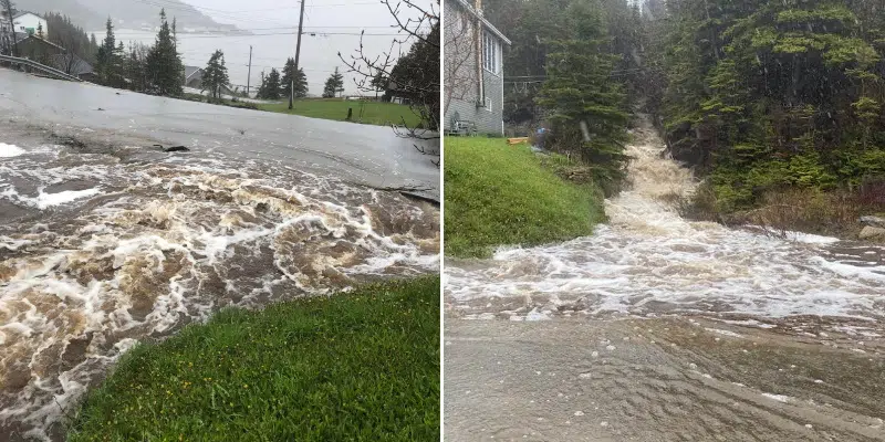 Main Road Closes in Englee After Heavy Rain Causes Two Washouts