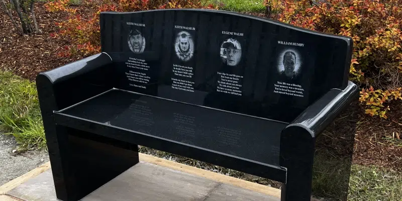 Memorial Bench for Lost Fishermen Unveiled in Shea Heights