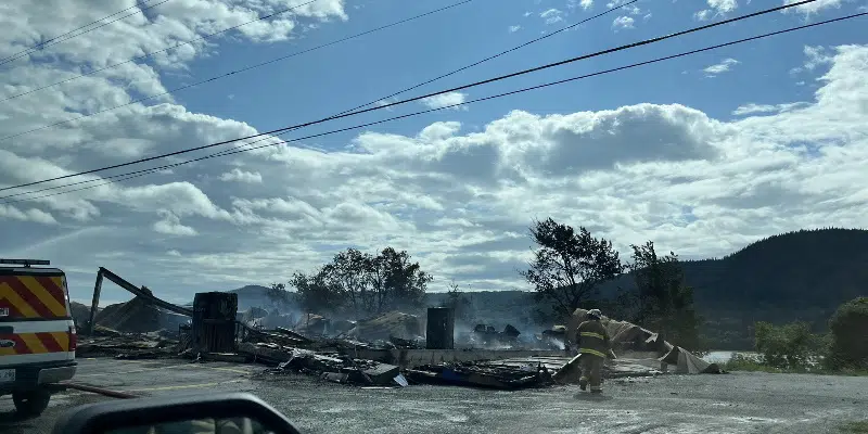 Some Services Unavailable in Baie Verte After Fire Destroys Business Hub