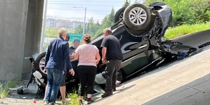 Two Sent to Hospital After Car Flies Off Metro Overpass