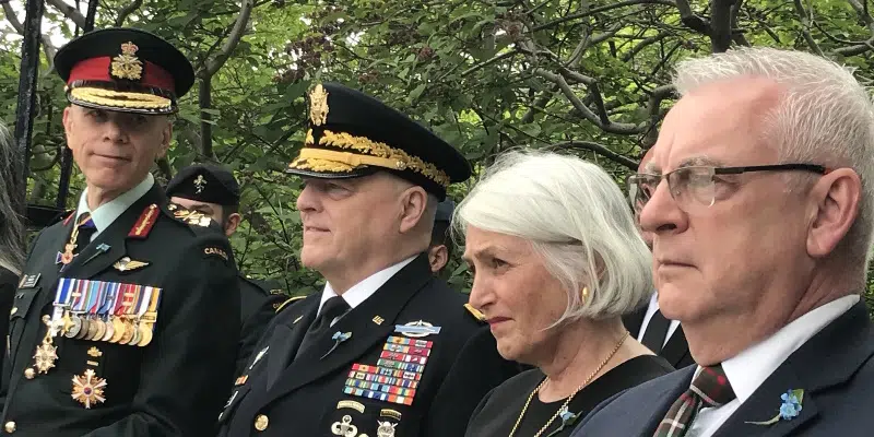 Top U.S., Canadian Generals Attend War Memorial Ceremony