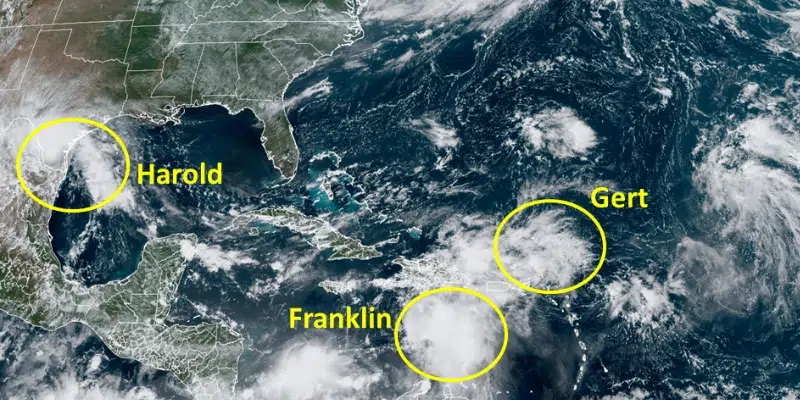 Environment Canada Continues to Monitor Tropical Storm Franklin