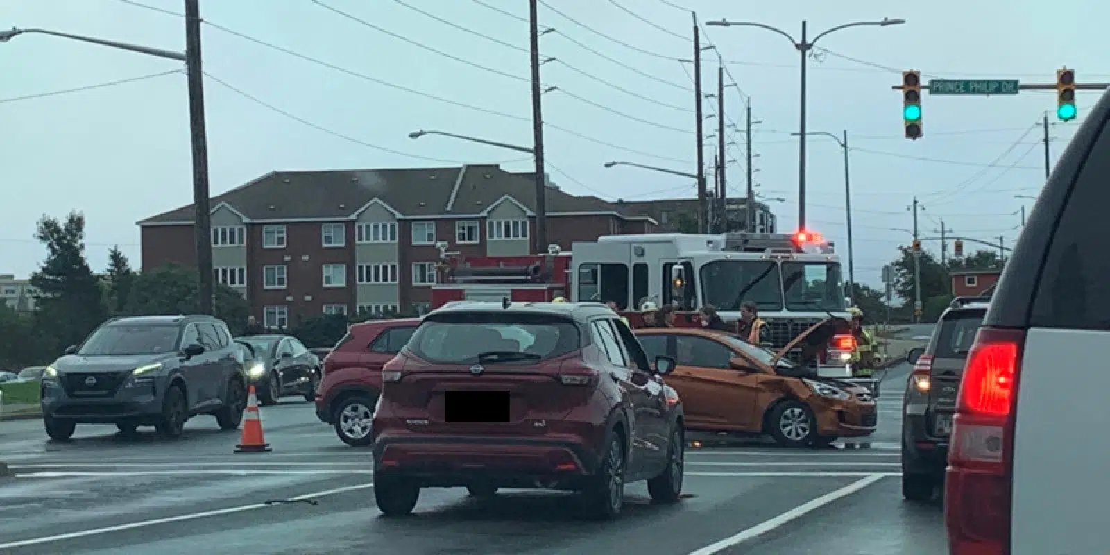 Accident Causing Traffic Slowdown in East End of Capital City