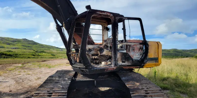 Police Investigating Arson After Excavator Torched in Seal Cove