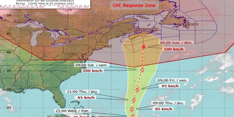 Hurricane Philippe On Track to Miss Newfoundland