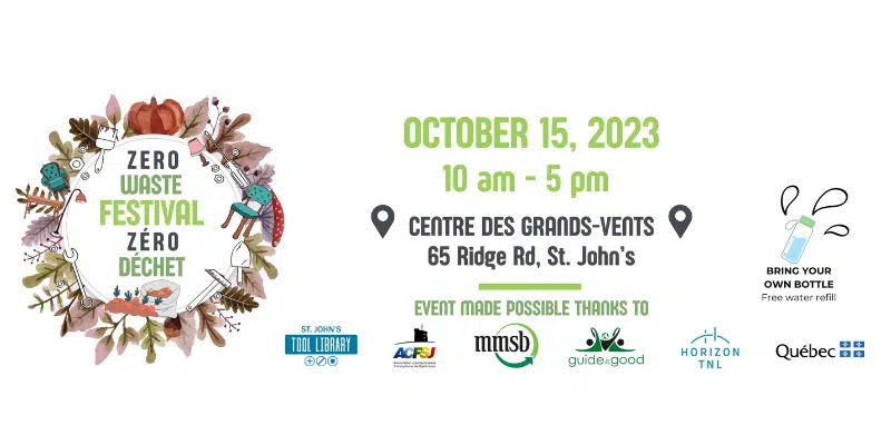 Inaugural Zero Waste Festival Taking Place in St. John's this Sunday