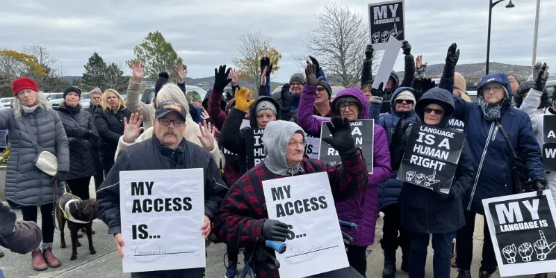 Demonstrators Call for Increased ASL Services in Newfoundland and Labrador