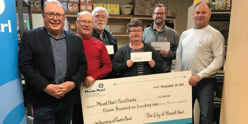 City of Mount Pearl Tops Up Local Food Banks