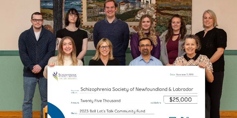 Schizophrenia Society Receives $25,000 from Bell Let's Talk