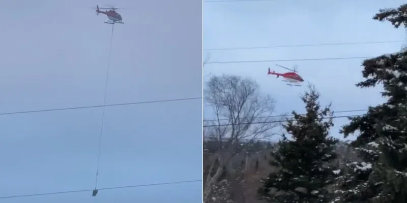 Snowmobiler Airlifted to Safety After Getting Stuck near Marine Drive