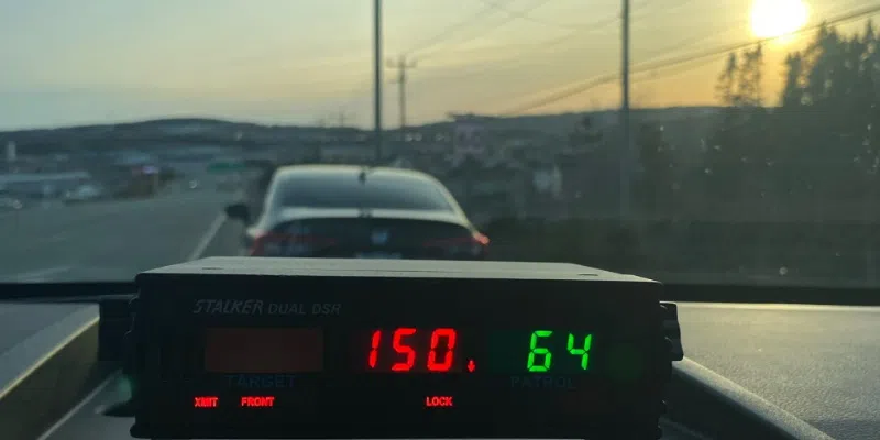 Driver Clocked at 150 km/h on Kenmount Road