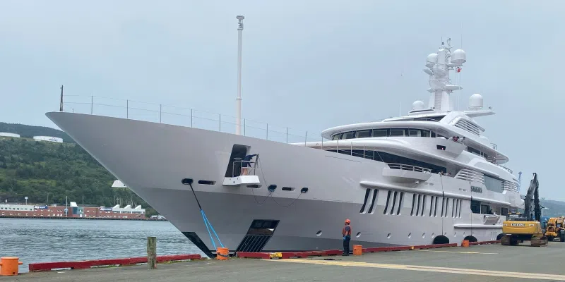 Luxury Yacht Registered to Famed Author Arrives in St. John's