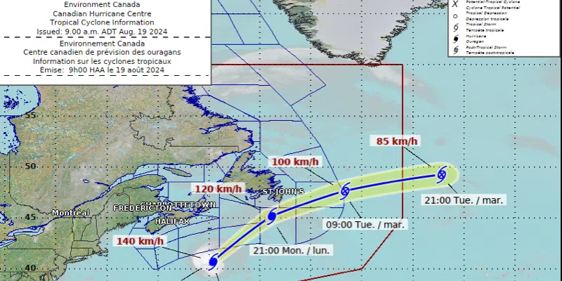 Rainfall Begins as Ernesto Approaches