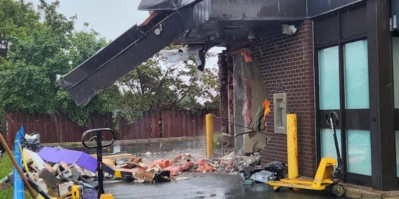 Police Seek Tips, Video After Backhoe Bandits Hit Mount Pearl Bank