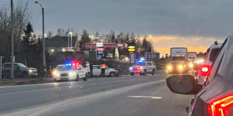 Traffic Slow Moving on TCH Near Bishop's Falls Following Two-Vehicle Collision