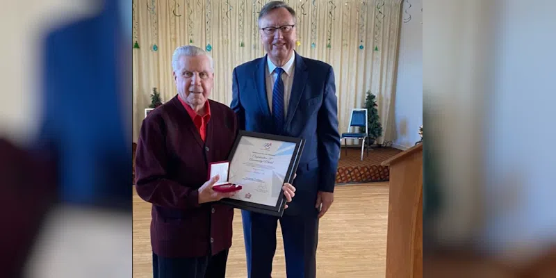 Stephenville’s ‘Dynamite’ Don Gibbon Awarded Confederation 75th Anniversary Medal