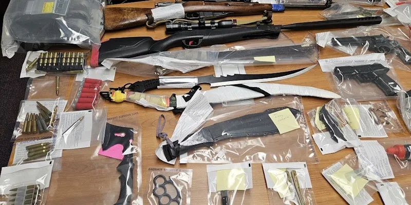 Drugs and Weapons Seized From Cashin Avenue Home